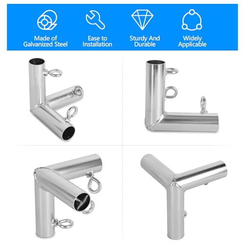 KishYa 4 Pcs Canopy Fittings 3/4", 3 Way Canopy Corner Fittings, Golf Frame Corner Kit, Batting Cage Fitting Fits 3/4" EMT Pipe That Has an Outer Diameter of 15/16" - Image 3