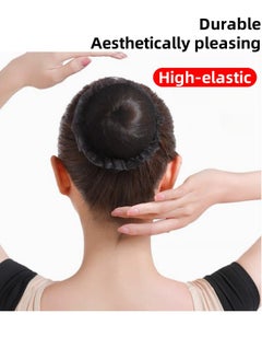 Harse 5Pcs Hair Bun Covers Set, High Elasticity Breathable Bun Nets, Reusable, Suitable for Ballet Dancers, Skating, Yoga, Flight Attendants (Standard Size)  - Image 4