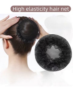 Harse 5Pcs Hair Bun Covers Set, High Elasticity Breathable Bun Nets, Reusable, Suitable for Ballet Dancers, Skating, Yoga, Flight Attendants (Standard Size)  - Image 2