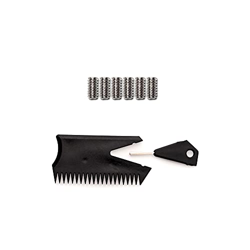 OCEANBROAD Surfboard Fin Thruster 3 Fins for FCS-Based Fin Box with Screws Wax Comb Key - Image 2