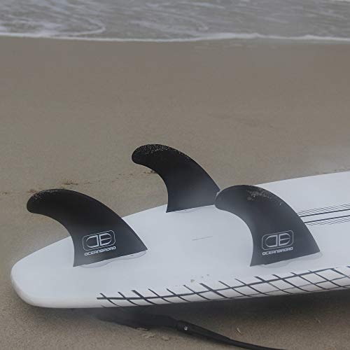 OCEANBROAD Surfboard Fin Thruster 3 Fins for FCS-Based Fin Box with Screws Wax Comb Key - Image 3