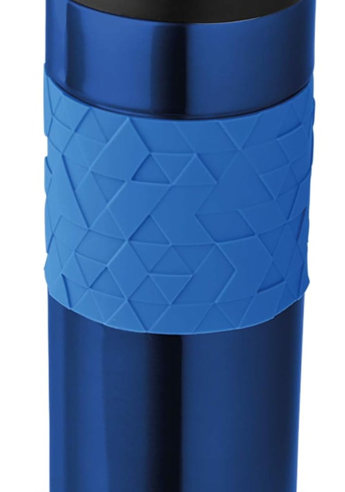 Aladdin Easy Grip Leak Lock Stainless Steel Travel Mug – 470 ml – 100% Leak Proof Vacuum Insulated Blue - Image 1