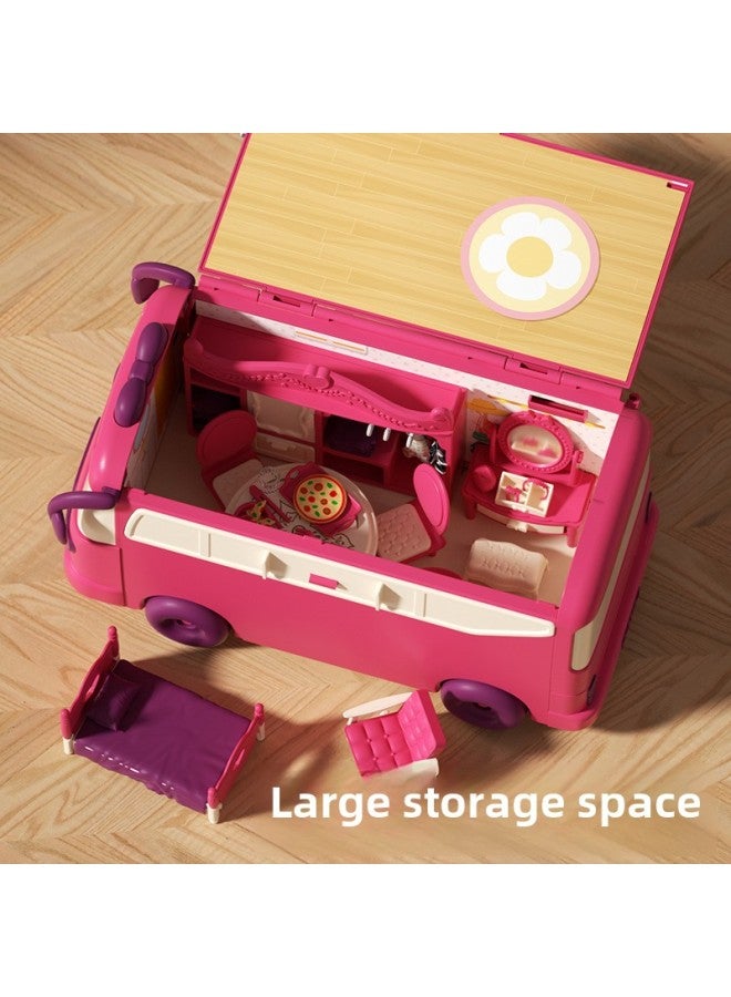 Koala Diary Girl Play House RV Simulation Scene Mini Furniture Children's Doll House 3-6 Years Old Toy House-Color:Koala Storage Vending Car (with 1 Koala) Fde31140 - Image 4