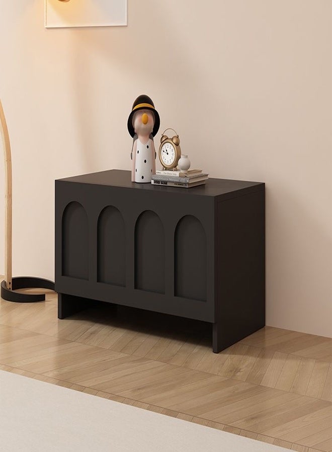 فاشون هوم حامل تلفزيون عصري مع أبواب مموجة منظمة، وخزانة وحدة تحكم وسائط بسيطة مع أرفف مفتوحة، ومركز ترفيهي يتميز بتصميم بدون مقابض وجماليات معاصرة لديكور غرفة المعيشة 180 × 32 × 30 سم. - Image 5