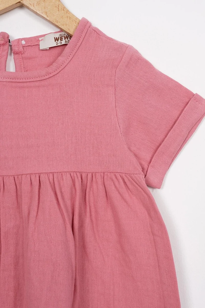 وي وي Pink Cotton Dress