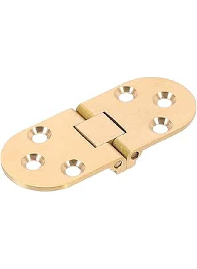 Copper Folding Table Hinge 180 Degree Matte Brushed Finish Thickened Metal Hardware - Image 1