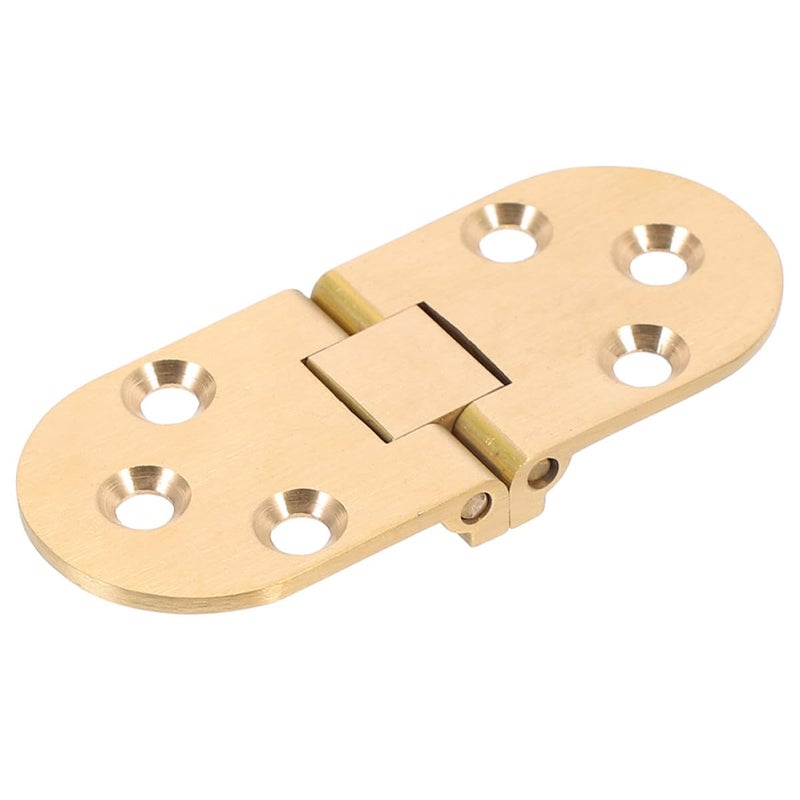 Copper Folding Table Hinge 180 Degree Matte Brushed Finish Thickened Metal Hardware - Image 2