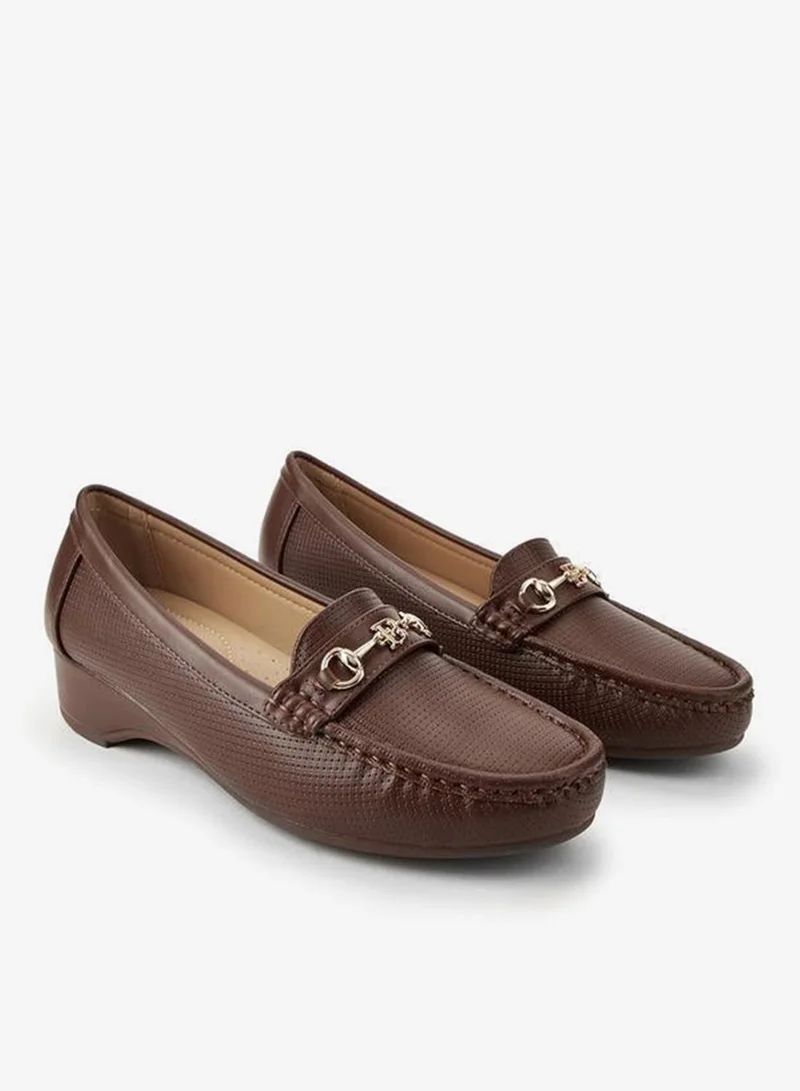 Women Metal Accent Loafers