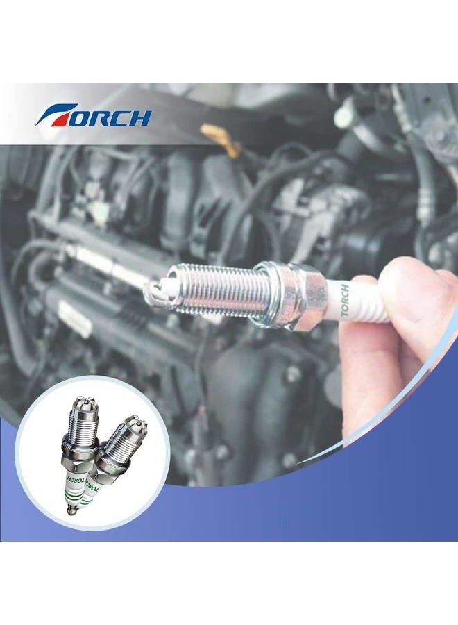 TORCH GL2RC Spark Plug, Car Spare Parts, Replaces NGK 5798/BR2-LM Spark Plug, by CHAMPION RJ19LM/T10, QJ19LM, RJ19LMC Spark Plug; by BRISK JR19; by DENSO W9LMRUS, OEM - Image 5