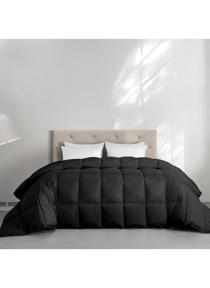 Grace Linen Grace Linen Restful Sleep All Season Comforter Single Size 250 GSM Winter Blanket Soft Microfiber Fill DoharRajaiBlanketDuvet Single Size 60X90 Black Color  - Image 1