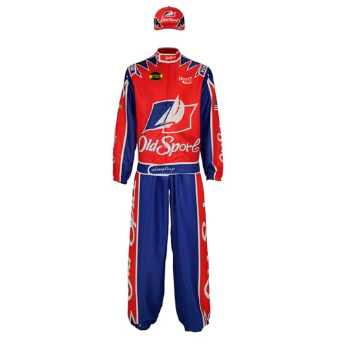 Qosivfey Mens Ricky Bobby Racing Costume Adult Talladega Nights Full Cosplay Set(My20233-4,2XL) - Image 1