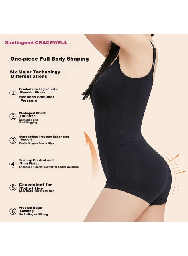 Gracewell Heavy-duty Shapewear Bodysuit For Women, Tummy Control, Hip Lift, Waist Cincher, Slimming, Body Shaping, Tight Fit, Fat Burning, Shaping Underwear