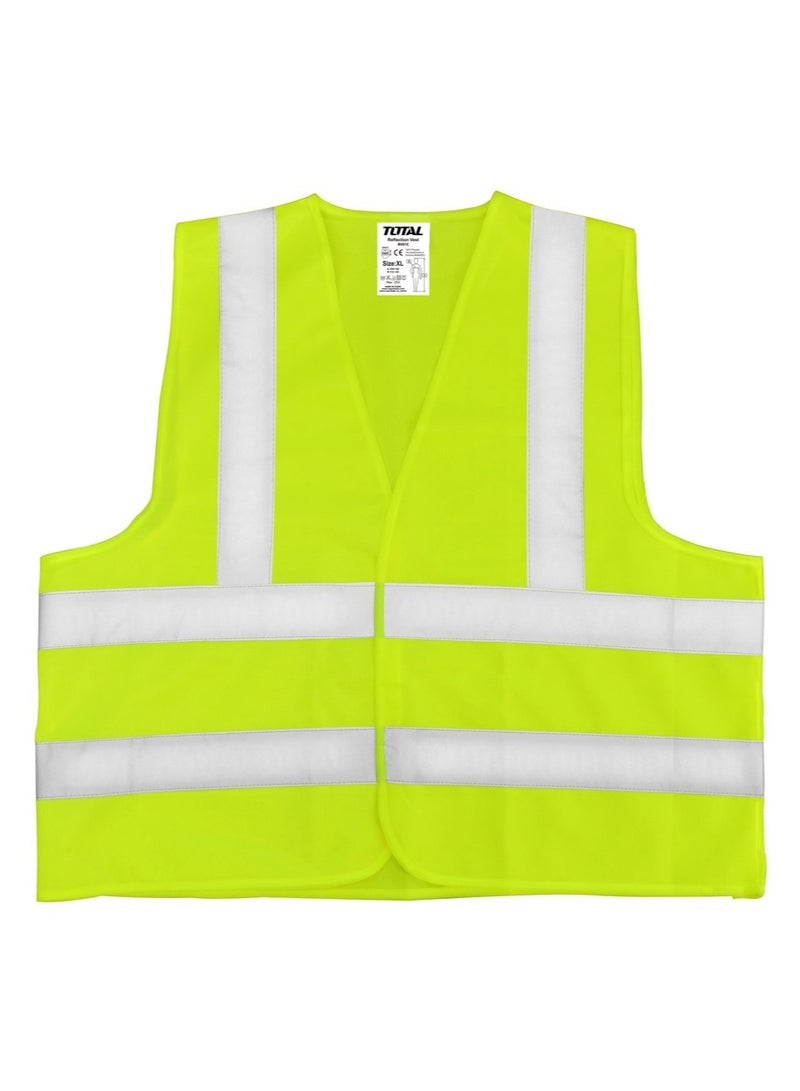 TOTAL TOTAL Reflection Vest Yellow XL TSP502 - Image 1