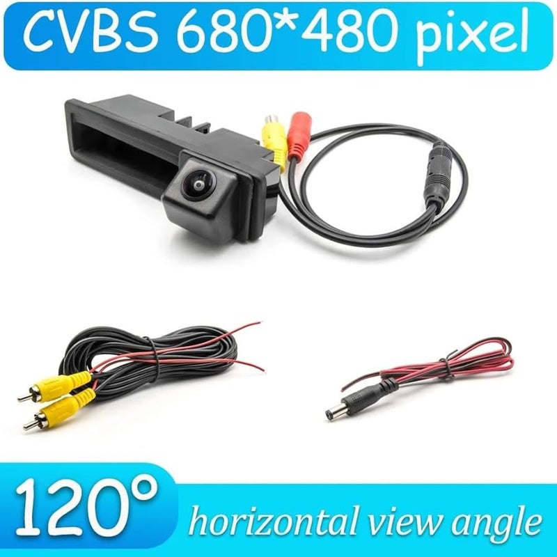 كاميرا الرؤية الخلفية AHD لمقبض صندوق سيارة أودي A4 S4 B6 B7 2003 2008 RS4 B7 2006 2008 اللون A120 CVBS 680x480 رؤية ليلية للركن الخلفي - Image 3