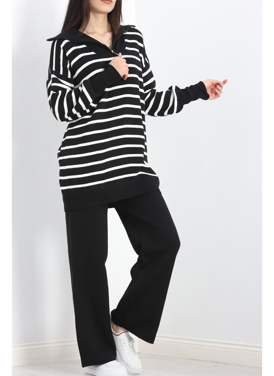 Striped Zippered Knitwear Suit Blackbone - 3110.1577. - pzsku/ZD36B902F40081BA1EFD4Z/45/_/1734466247/cc6829ba-ed66-4cf7-a3b9-aa18d00b6a6f