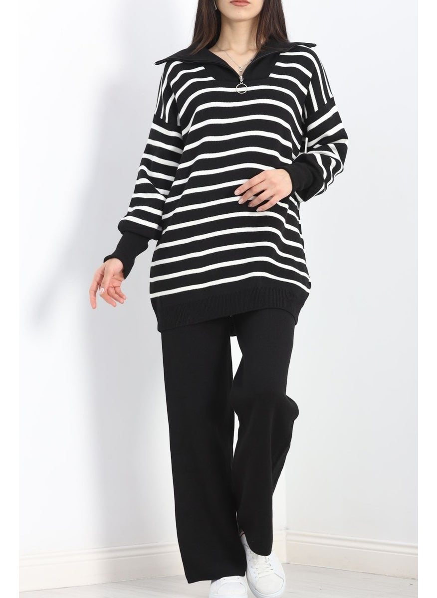 Striped Zippered Knitwear Suit Blackbone - 3110.1577. - pzsku/ZD36B902F40081BA1EFD4Z/45/_/1734466248/0c077658-b1cb-46af-a1e3-d50fd6a4ffa1