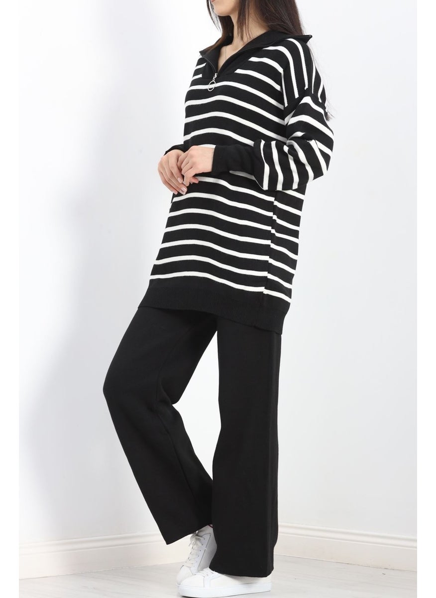 Striped Zippered Knitwear Suit Blackbone - 3110.1577. - pzsku/ZD36B902F40081BA1EFD4Z/45/_/1734466249/9d8b66b2-3355-49c1-a21f-2170615a457a