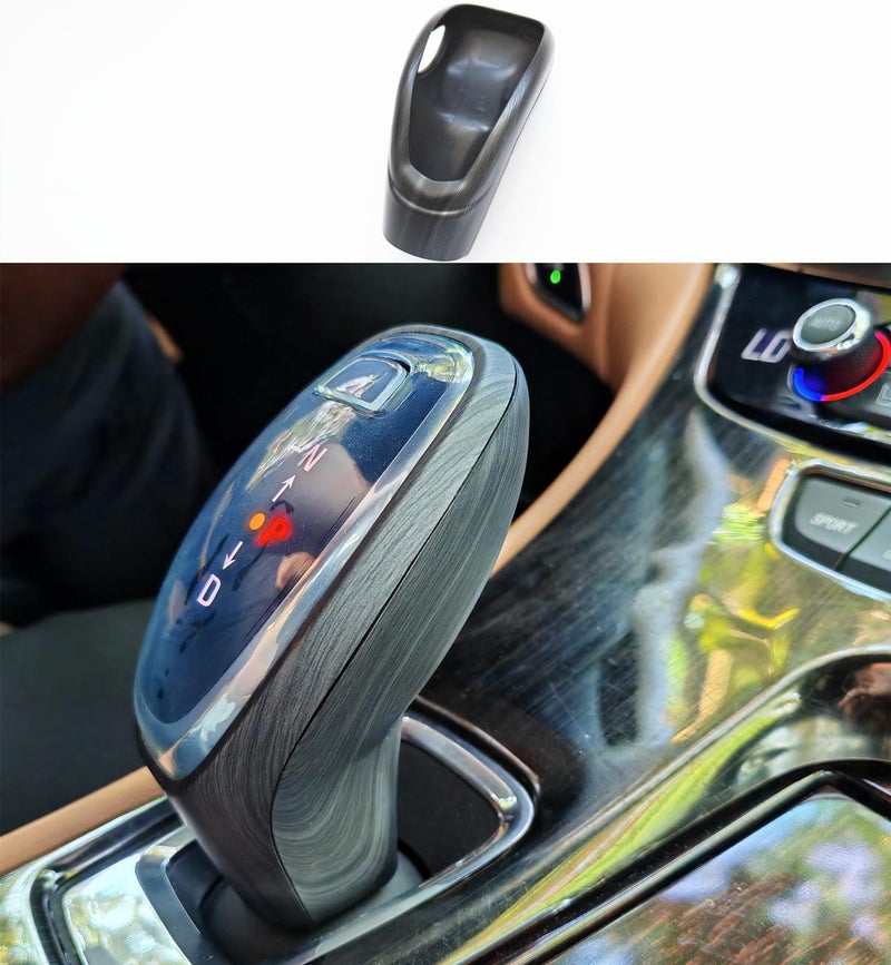 ZiWen Interior Trims Center Gear Shift Knob Cover Accessories for Cadillac XT4 XT5 XT6 CT5 2020-2024 Escalade (Black Wood) - Image 1