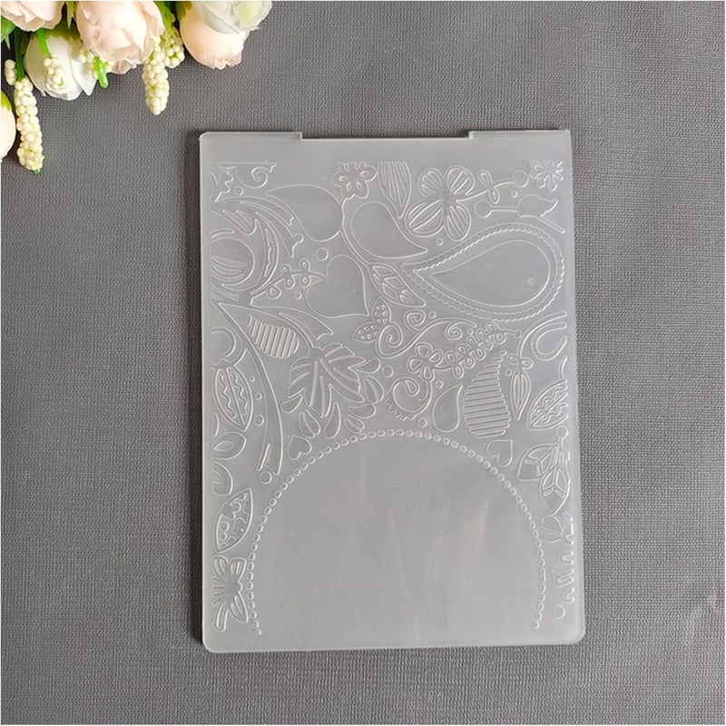 28 Models Embossing Folder Transparent Plastic Plates Design for DIY Paper Cutting Dies Scrapbooking Size 10.5x14.5cm(FD-061) - Image 1