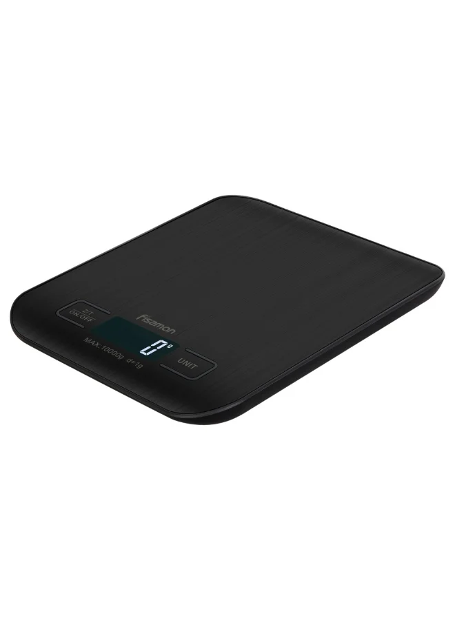 Fissman  Digital Electronic Kitchen Scale 18cm with Minimum 0.5Grams Maximum 3KG Compact Food Weighing Device for Cooking, Baking, and Meal Prep  | Best Price UAE