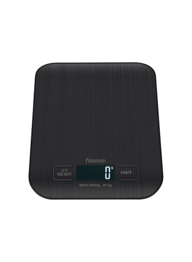 Fissman  Digital Electronic Kitchen Scale 18cm with Minimum 0.5Grams Maximum 3KG Compact Food Weighing Device for Cooking, Baking, and Meal Prep  | Best Price UAE