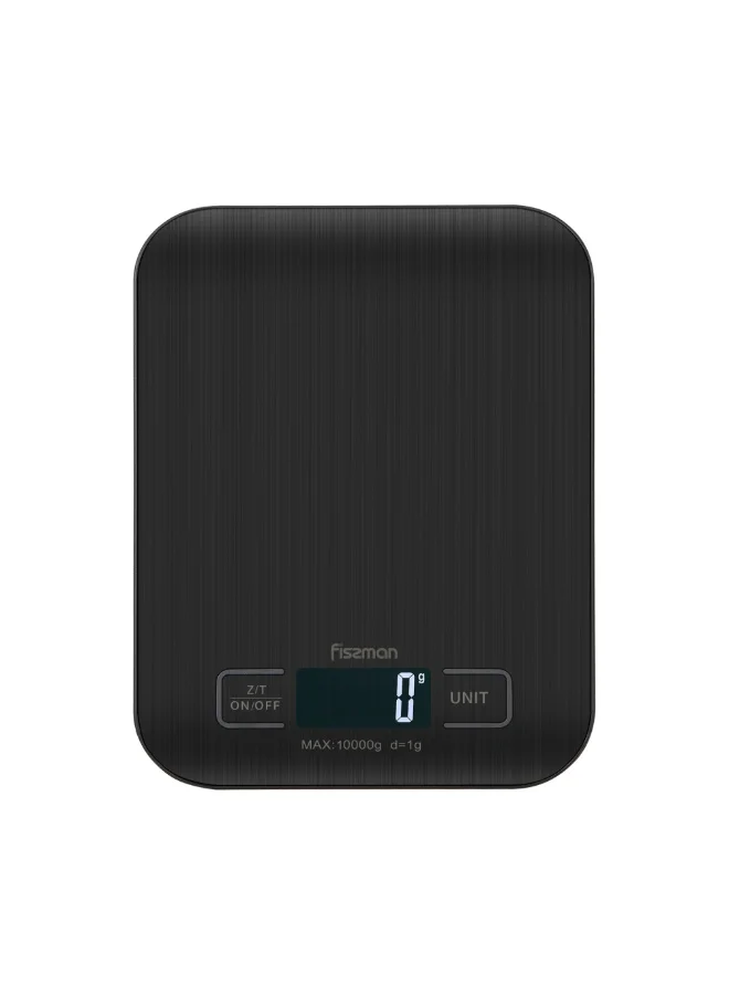 Fissman  Digital Electronic Kitchen Scale 18cm with Minimum 0.5Grams Maximum 3KG Compact Food Weighing Device for Cooking, Baking, and Meal Prep  | Best Price UAE