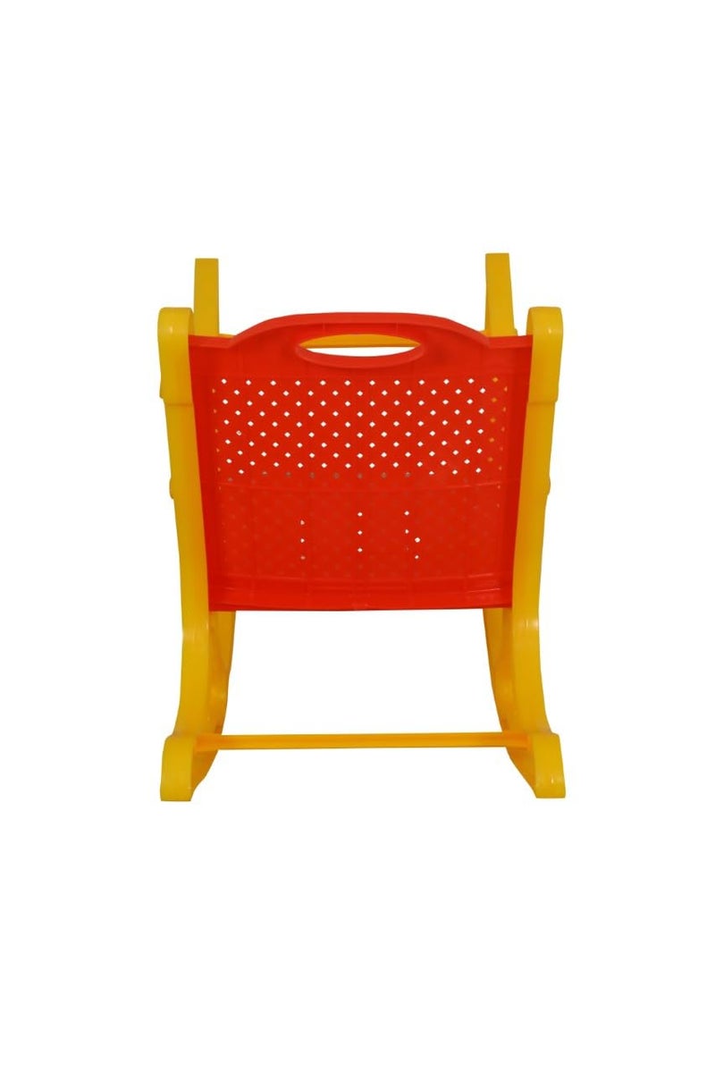 Prima Baby Rocking Plastic Chair For Kids, Toddlers, Rocker And Bouncer With Backrest For 6 Month To 3 Years Age Kids(Red/Yellow) - Image 4