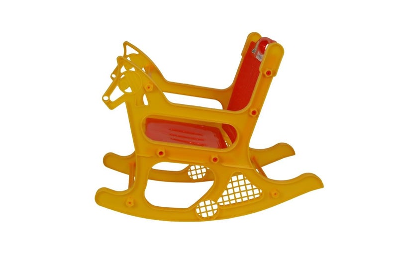 Prima Baby Rocking Plastic Chair For Kids, Toddlers, Rocker And Bouncer With Backrest For 6 Month To 3 Years Age Kids(Red/Yellow) - Image 3