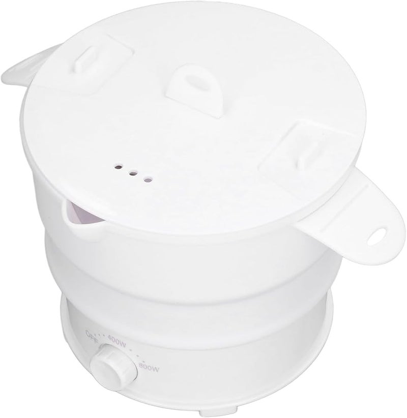 Foldable Electric Pot Portable Collapsible Soup Stove Stainless Steel Base US Plug 110V - Image 3