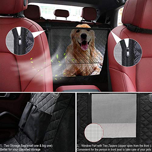KOZI PET Faux Leather Waterproof Luxury Universal Four Seasons Interior Seat Covers Mat/Cushion Fit for Most Car, Truck, SUV (Black) - Image 3