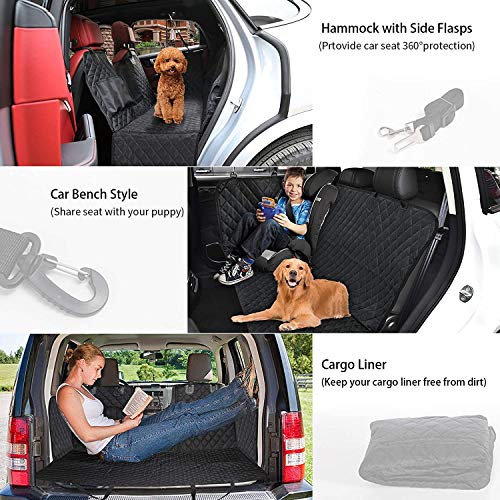 KOZI PET Faux Leather Waterproof Luxury Universal Four Seasons Interior Seat Covers Mat/Cushion Fit for Most Car, Truck, SUV (Black) - Image 2