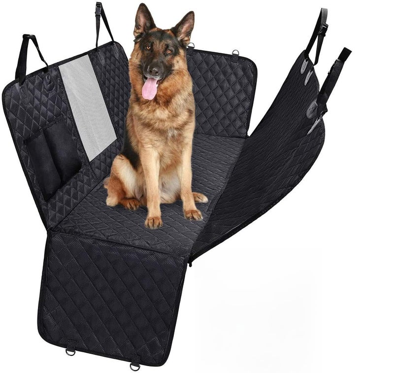 KOZI PET Faux Leather Waterproof Luxury Universal Four Seasons Interior Seat Covers Mat/Cushion Fit for Most Car, Truck, SUV (Black) - Image 1