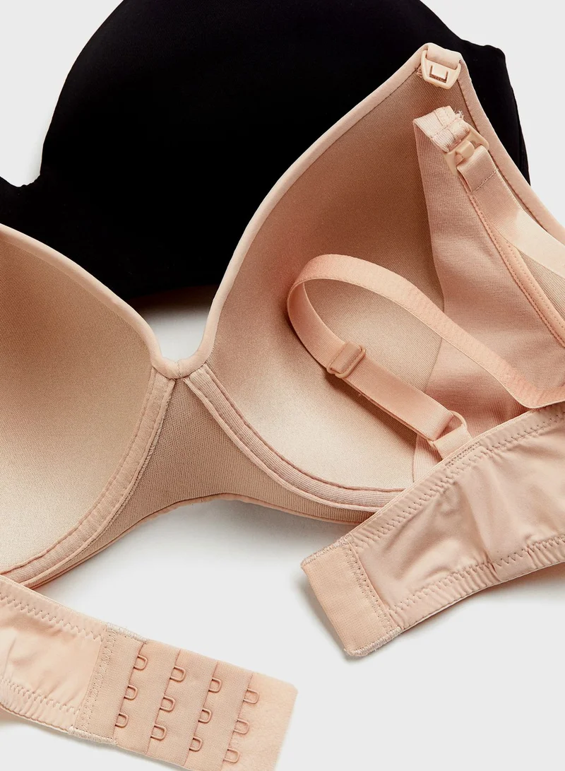 H&M 2 Pack Lace Detail Bra