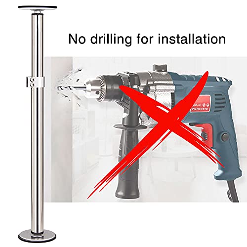 TYESTAND ST-2 Undermount Sink Brackets Stainless Steel Adjustable Support Sink Legs Installation and Repair System Kit For Kitchen Sink (16-29.5inches(41-75cm)) - Image 3