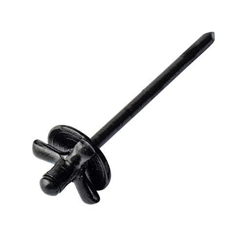 ISPINNER 50pcs 3/16" x 4/5" Large Head Tri-Fold Exploding Aluminum Pop Rivets (Black) - Image 3