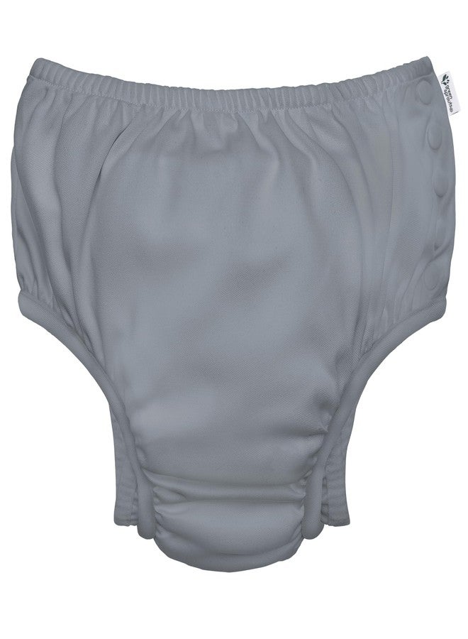 i play green sprouts Reusable Absorbent Baby Swim Diaper, Gray, 6 Month - Image 1