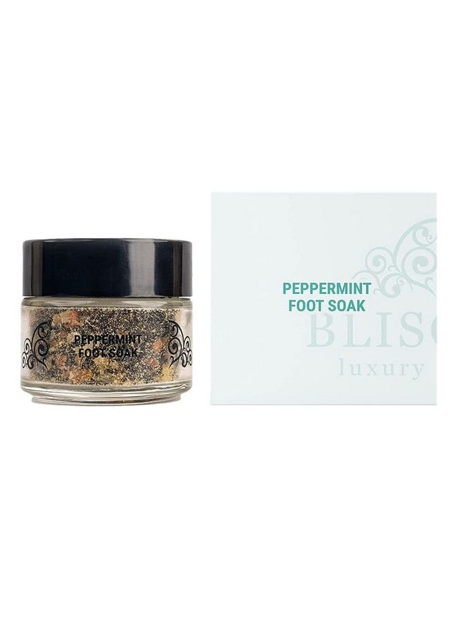 BLISCENT Luxury Skincare Peppermint Foot Soak, Scrub For Energizing Foot Massage, Exfoliator Dry Skin Remover, Soft And Smooth Feet - 100 G - Image 1