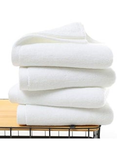 Lushh Lushh Premium White Towels, 100% Cotton 650GSM (Face Towel) 33x33 Cm, White  - Image 2