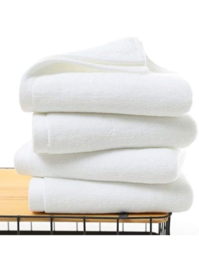 Lushh Premium White Towels, 100% Cotton 650GSM (Face Towel) 33x33 Cm, White - Image 2