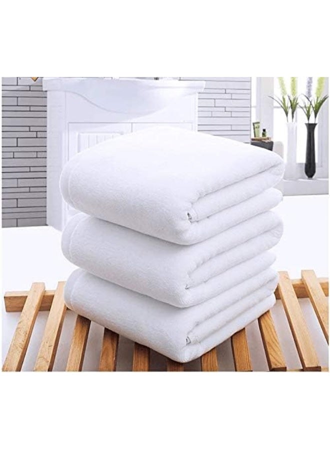 Lushh Premium White Towels, 100% Cotton 650GSM (Face Towel) 33x33 Cm, White - Image 3