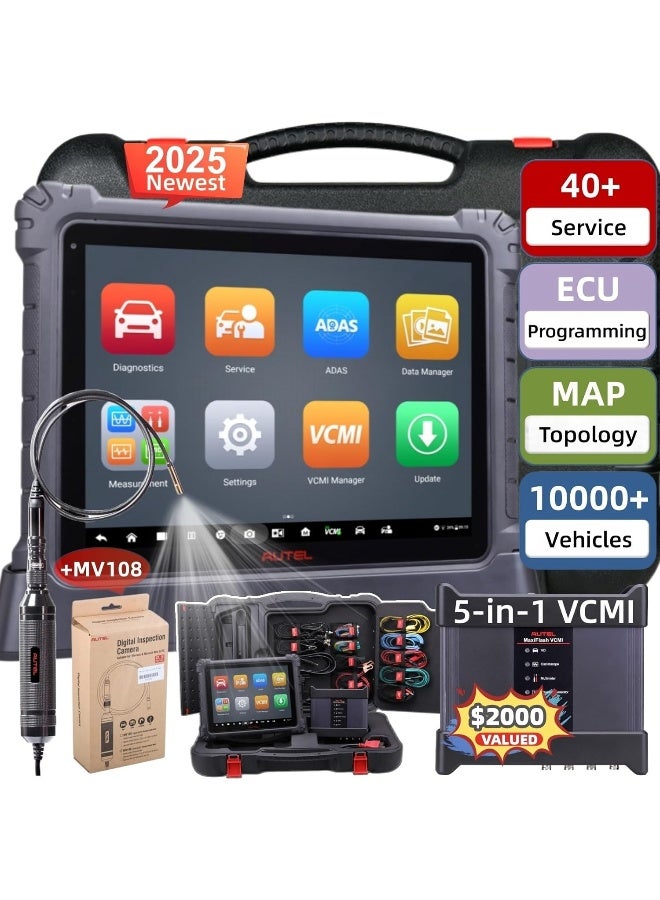Autel MaxiSys Ultra OBD2 Scanner, 2025 Top MSUltra Intelligent Scan Diagnostic Tool [with MV108 & 5-in-1 VCMI] - Image 1