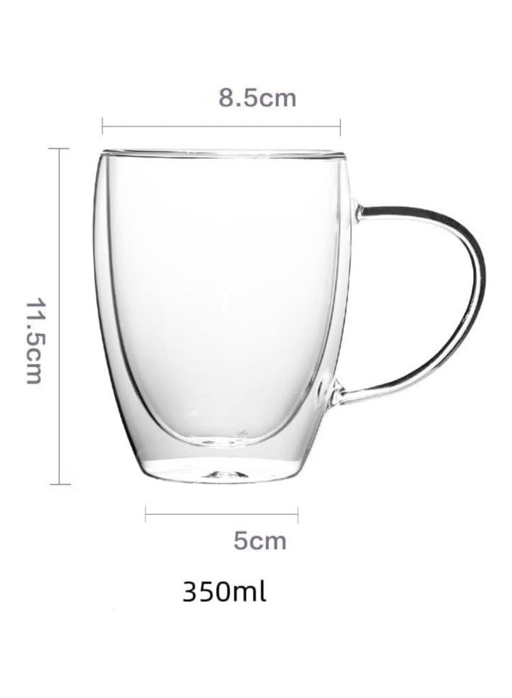 أوزيغالور 1 كوب قهوة زجاجي مزدوج الجدران 350 ملليتر - Image 2