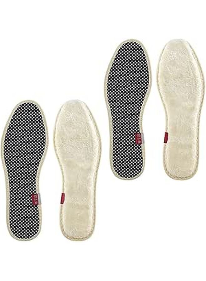 Thickened Warm Plush Insoles 2 Pairs Breathable Winter Shoe Pads For Boots - Image 1