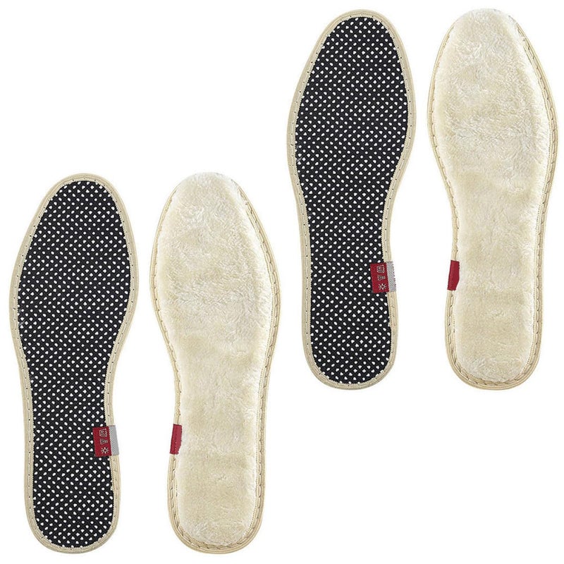 Thickened Warm Plush Insoles 2 Pairs Breathable Winter Shoe Pads For Boots - Image 2