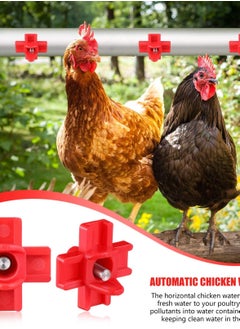 Excefore 30 Pieces Chicken Nipples Waterer - Automatic Poultry Water Nipple - Horizontal Side Mount - Suitable for Chicken, Ducks, Quail, and Other Poultry.  - Image 3