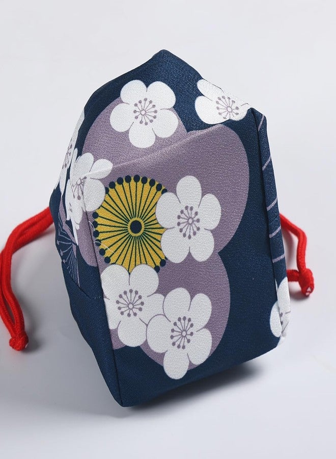 CAMDOM Japanese Drawstring Bag Kimono Handbag Blossom Sakura Bag Vintage Jewelry Coin Purse Gift Bag - Image 4