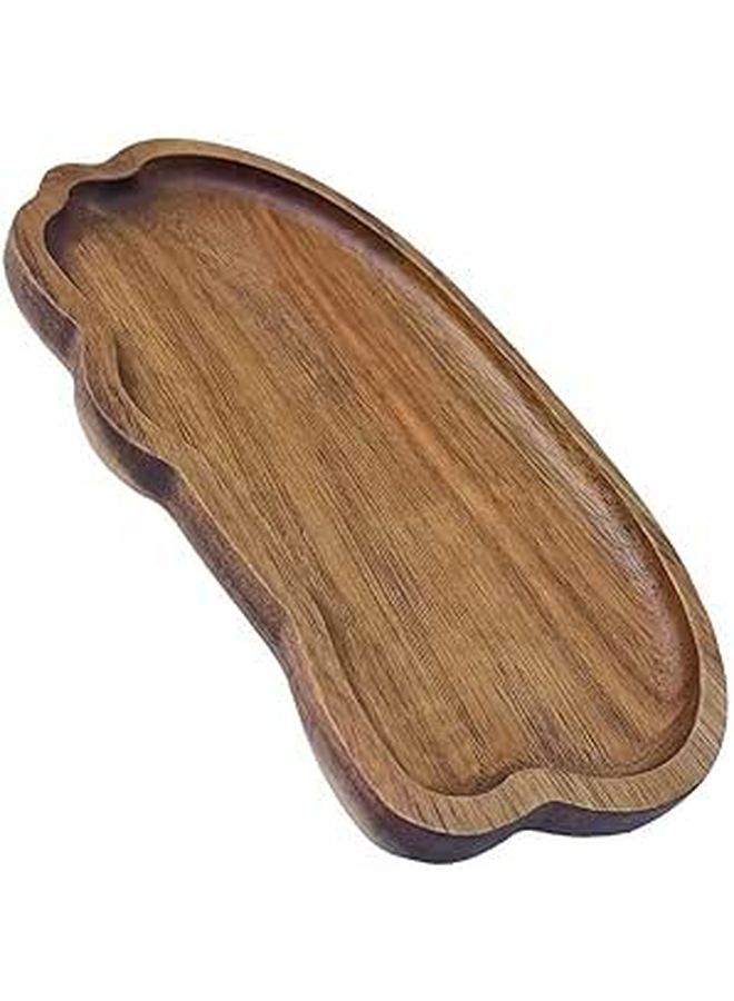 Artistic Wooden Cloud Shape Serving Tray Thermal Protective Organizer for Elegant Dining Decoration - Image 1
