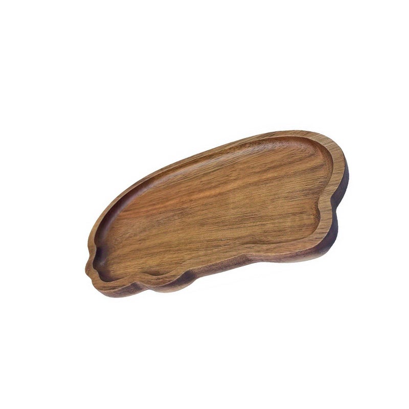 Artistic Wooden Cloud Shape Serving Tray Thermal Protective Organizer for Elegant Dining Decoration - Image 4
