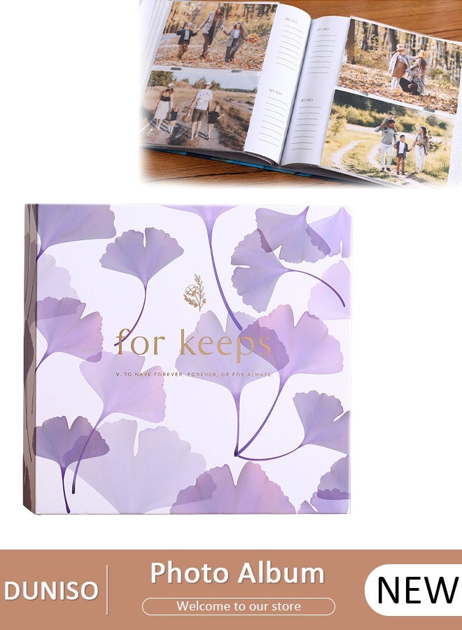 DUNISO ألبوم صور 4x6 بوصة، كتاب صور 200 جيب، ألبوم صور مضاد للغبار للأطفال الأولاد والبنات للسفر والزفاف والعائلة والعطلات والذكرى السنوية - Image 1