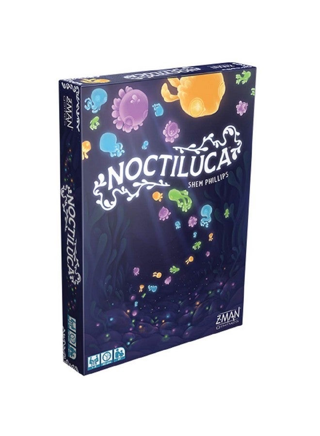زي - مان جيمز لعبة Noctiluca اللوحية - انغمس في الأعماق المتوهجة في لعبة النرد الملونة هذه! لعبة استراتيجية للأطفال والكبار ، الأعمار 8+ ، 1-4 لاعبين ، 30 دقيقة من وقت اللعب ، مصنوعة - Image 1